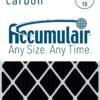 10x14x1 (Actual Size) Accumulair Carbon MERV 10 Odor Eliminating Filter -Air Filtration Store carbon frontlg 2 4