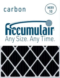 10x14x1 (Actual Size) Accumulair Carbon MERV 10 Odor Eliminating Filter