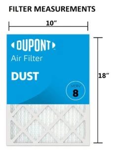 10x18x1 (Actual Size) DuPont™ Dust Air Filter (MERV 8) -Air Filtration Store dd10x18a
