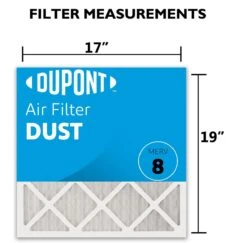 17x19x1 (Actual Size) DuPont Dust Air Filter (MERV 8) -Air Filtration Store dd17x19a