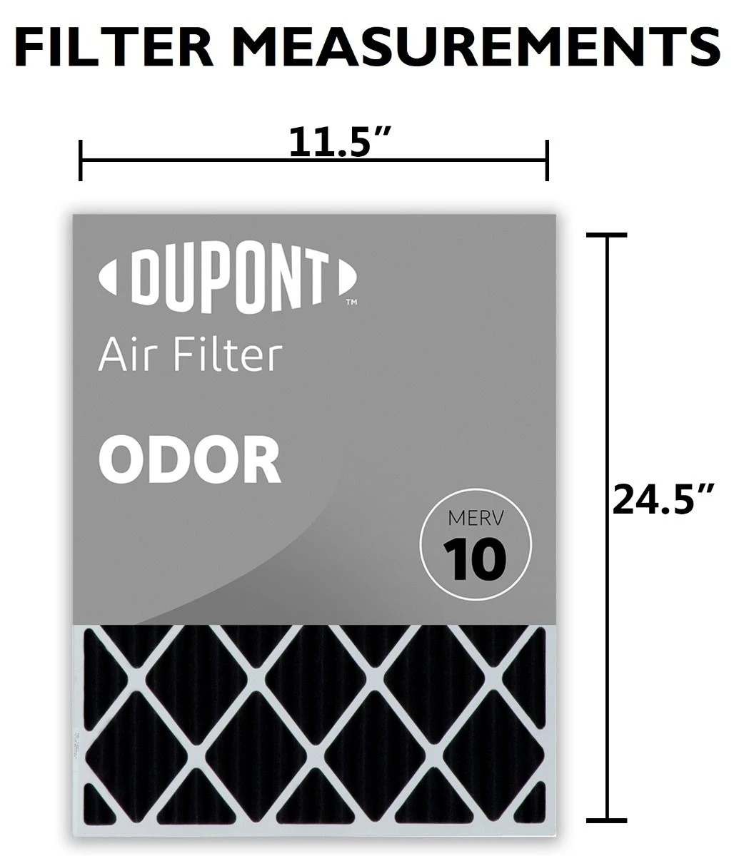 12x25x1 (11.5 X 24.5) DuPont™ Odor Air Filter (MERV 10) 5 12x25x1 (11.5 X 24.5) DuPont™ Odor Air Filter (MERV 10) - Image 3