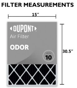 15x30.5x1 (Actual Size) DuPont™ Odor Air Filter (MERV 10) -Air Filtration Store do15x30.5x1a
