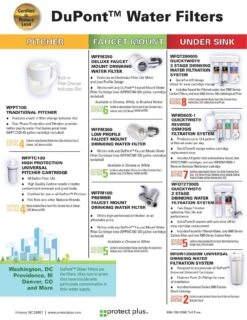 DuPont® WFFM100 Vertical Faucet Mount System (2 Colors) 11 DuPont® WFFM100 Vertical Faucet Mount System (2 Colors) -Air Filtration Store dupont water filters system performance ratings 2