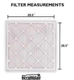 30x30x1 (29.5x29.5) Accumulair Titanium High Efficiency Allergen Reduction Filter -Air Filtration Store fi 30x30