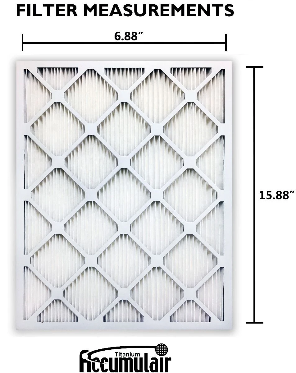 6.88x15.88x1 (Actual Size) Accumulair Titanium High Efficiency Allergen Reduction Filter 5 6.88x15.88x1 (Actual Size) Accumulair Titanium High Efficiency Allergen Reduction Filter - Image 3