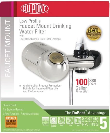FM300XCH DUPONT® Premium Faucet Mount Filtration System (Chrome) 3 FM300XCH DUPONT® Premium Faucet Mount Filtration System (Chrome)