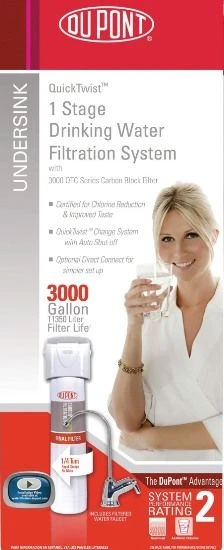 QT130005 DuPont® Quick Twist 1 Stage Drinking Water Filtration System