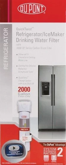 QTR130004 DuPont® QuickTwist Refrigerator/Icemaker Filter System