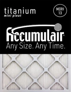 20x22.25x1 (Actual Size) Accumulair Titanium High Efficiency Allergen Reduction Filter