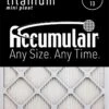 18x24x1 (17.5x23.5) Accumulair Titanium High Efficiency Allergen Reduction Filter -Air Filtration Store titanium lg 2 3